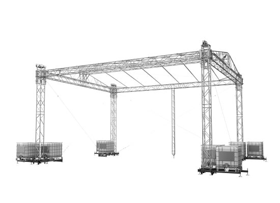 Global Truss Double Pitch Roof 10x8m Giebeldach