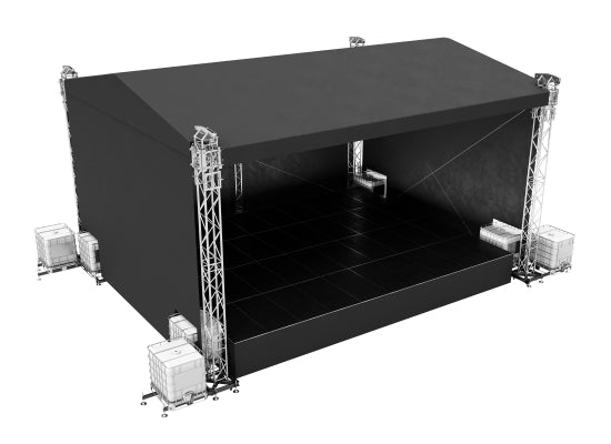 Global Truss Double Pitch Roof 10x8m Giebeldach