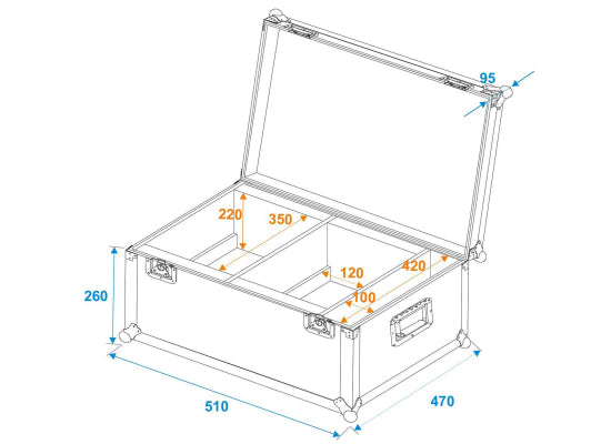 Case für 2x Eurolite PLL-384 Softlight