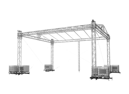 Global Truss Double Pitch Roof 8x6m Giebeldach