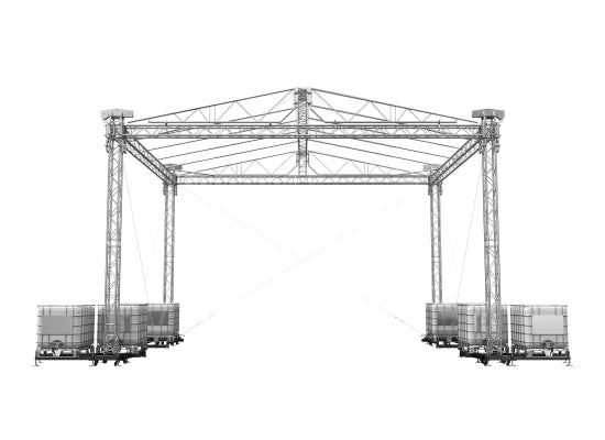 Global Truss Double Pitch Roof 8x6m Giebeldach