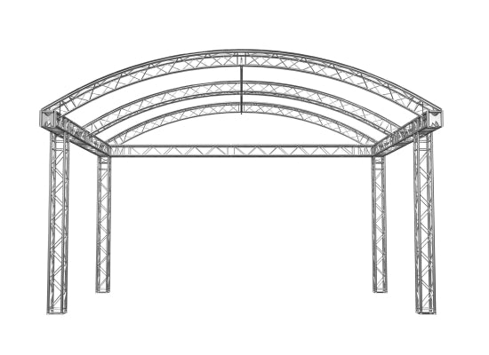 Global Truss Rundbogenbühne 6x4m