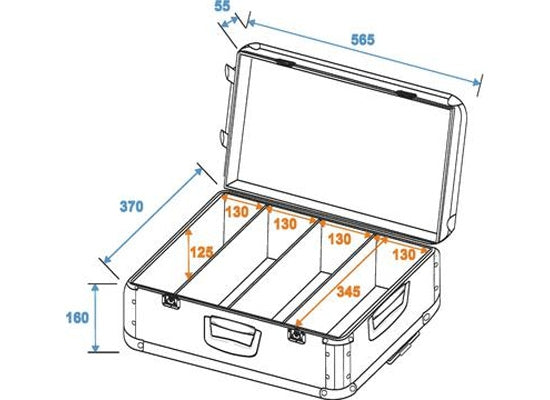 CD CASE (120 CDs) Trolley, schwarz