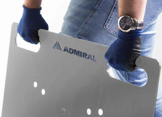 Admiral Bodenplatte Combi, STAHL, verzinkt, 73x73cm, für 30er Tra
