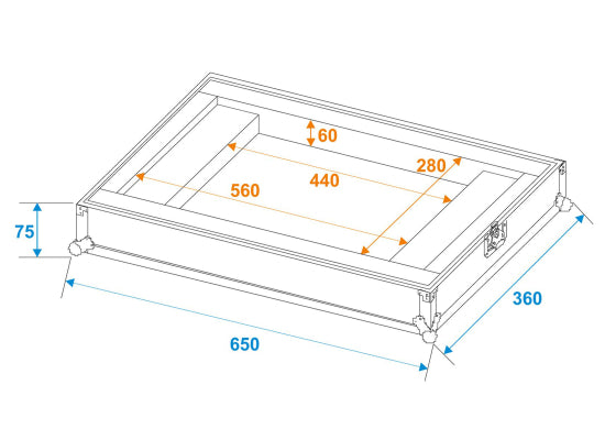 Case für 1x Antari FT-100 Nebelmaschine