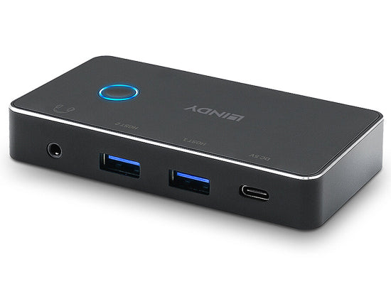 Lindy 43387 Peripheriegeräte Switch 2:4, USB 3.2