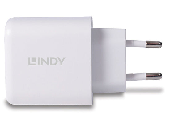 Lindy 73428 USB-C Ladegerät, Schnellladung, weiß, 65W