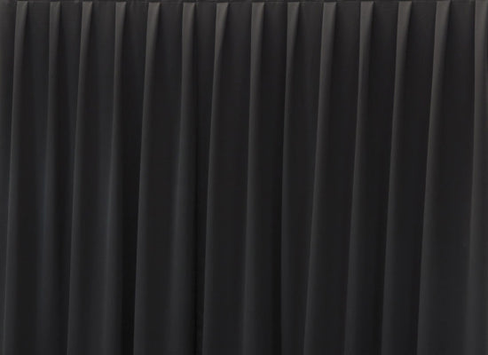 Wentex Pipes & Drapes Vorhang Satin, 3x2.5m,165g/m², schwarz