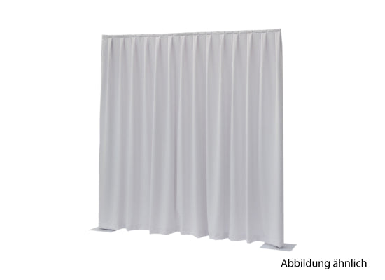Wentex Pipes & Drapes Vorhang Molton, 3x4m, 300g/m², weiß
