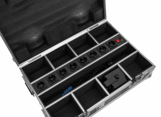 Case für 8x Eurolite Akku Mini IP UP-4 QCL MK2 Spot