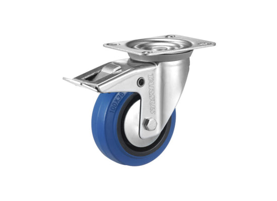 E-Wentex Pipes & Drapes Trolley Swivel Wheel, blau,Ø100mm