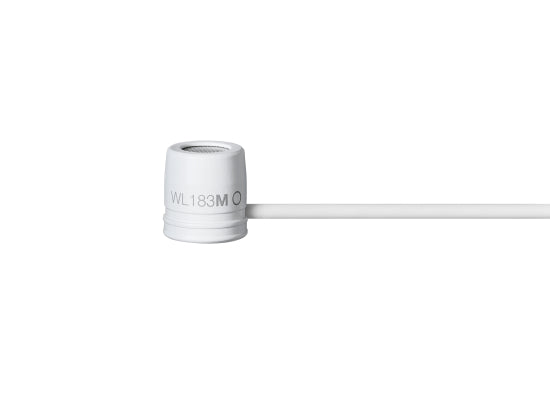 Shure WL183M Lavalier Clipmikrofon, weiß, TA4F Stecker