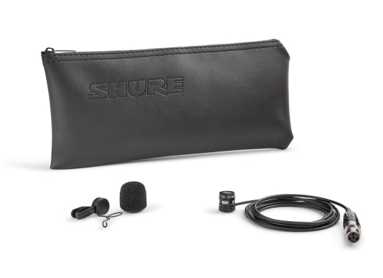 Shure WL185M Lavalier Clipmikrofon, schwarz, TA4F Stecker