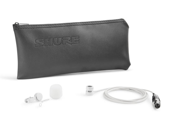 Shure WL185M Lavalier Clipmikrofon, weiß, TA4F Stecker