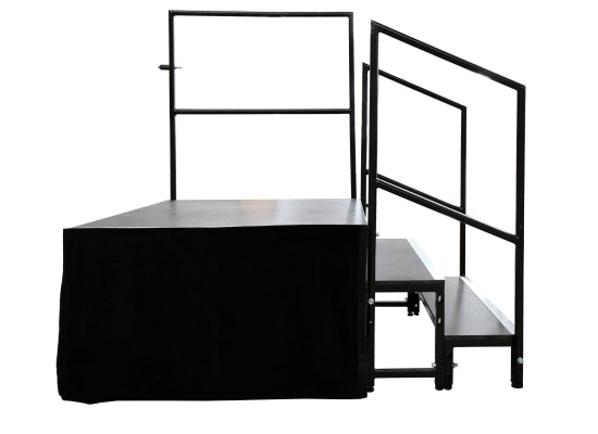 Global Truss GT Stage Deck Skirting, samtschwarz, 60x105cm