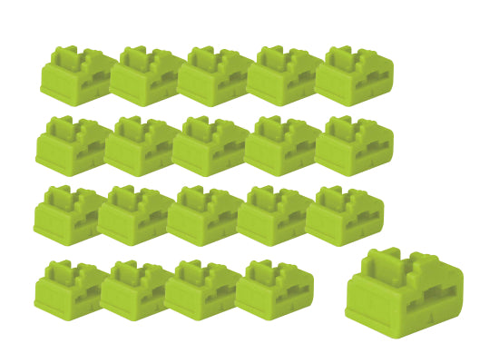 Lindy 47895 RJ45 Port Schloss 20er SET, grün