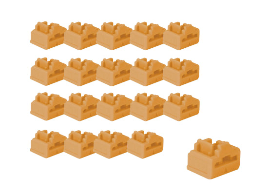 Lindy 47898 RJ45 Port Schloss 20er SET, orange