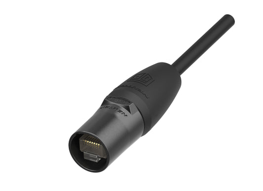 Neutrik NE8MXR-B-TOP CAT6A Ethercon Kabelstecker, schwarz