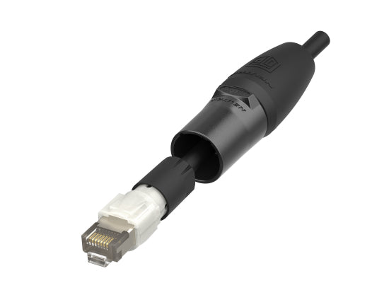 Neutrik NE8MXR-B-TOP CAT6A Ethercon Kabelstecker, schwarz