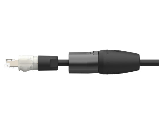 Neutrik NE8MXR-B-TOP CAT6A Ethercon Kabelstecker, schwarz