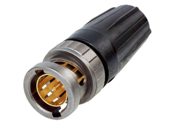 Neutrik NBNC75BJP9X-D rearTWIST UHD BNC Stecker, 75Ohm