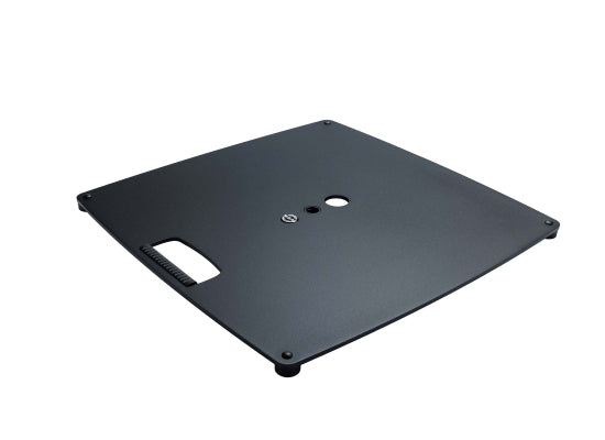 K&M 26715 Sockelplatte L, Stahl, schwarz