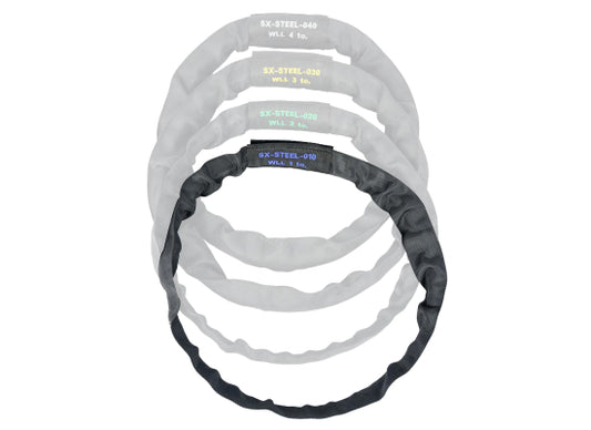 Rundschlinge mit Stahleinlage, WLL 1000kg, Umfang 3m