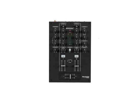 Omnitronic PM-202F DJ-Mixer / Player, 2-Kanal, schwarz
