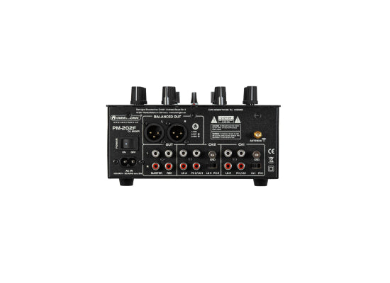 Omnitronic PM-202F DJ-Mixer / Player, 2-Kanal, schwarz