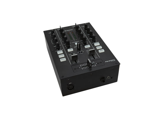 Omnitronic PM-202FX DJ-Mixer / Player, 2-Kanal, schwarz