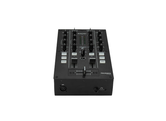 Omnitronic PM-202FX DJ-Mixer / Player, 2-Kanal, schwarz