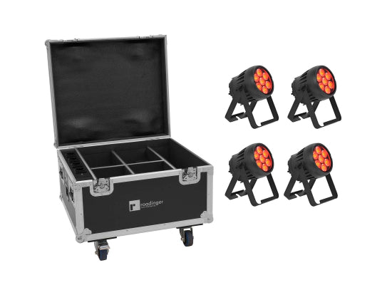 Eurolite Akku IP PAR 7 QCL CRMX MK2 Outdoor 4er Set