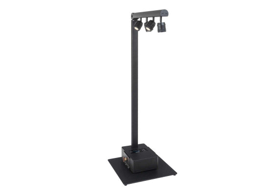 Briteq BTI-Akkupole LED Lichtanlage, schwarz, WW, 4x 5W LED Spot