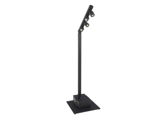 Briteq BTI-Akkupole LED Lichtanlage, schwarz, WW, 4x 5W LED Spot