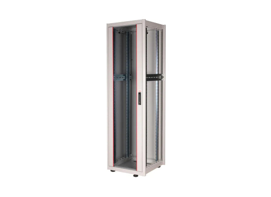 Roline Netzwerkschrank Basic, 42HE, grau, 600x600mm, Glastür