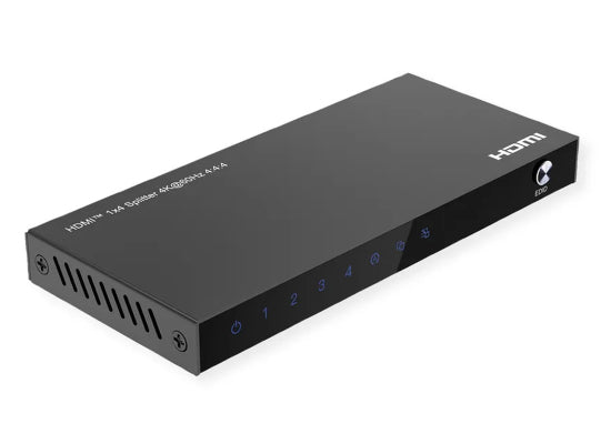 Value HDMI Video-Splitter, 4-fach, 4K, schwarz,