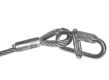 SweetPRO SA 100/10-S Safety/Fangseil, 100kg,1000x10mm silber