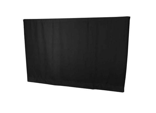 Wentex Pipes & Drapes Vorhang Satin, 2.8x1.2m,165g/m², schwarz