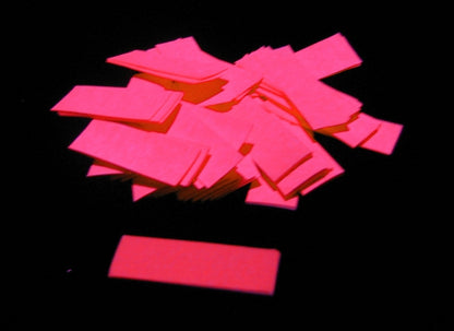 MagicFX Slowfall Konfetti, ORANGE UV, 1kg, 55x17mm Rechteck