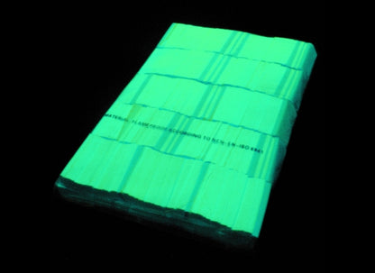 MagicFX Slowfall Konfetti, GELB UV, 1kg, 55x17mm Rechteck
