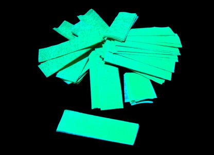 MagicFX Slowfall Konfetti, GELB UV, 1kg, 55x17mm Rechteck