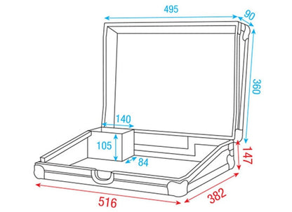 Case für Showtec SC-2412 / Botex DC 136 / DC 1224
