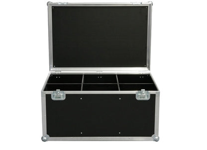 Case für 6x PAR 64 Floorspot, ECOLINE, PVC schwarz, Truhe