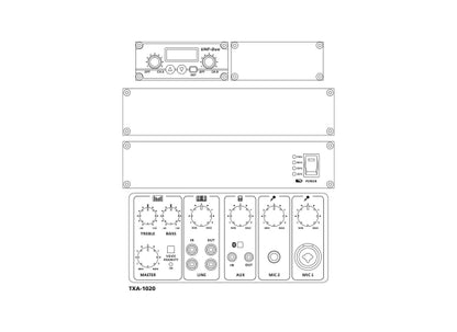 Monacor TXA-1020USB Akku Lautsprecher