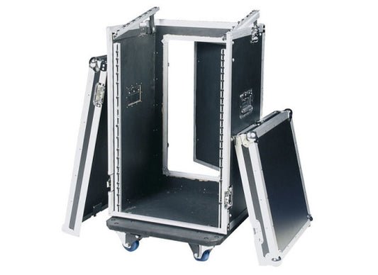 Rack 16 HE gewinkelt, 16/10HE, schwarz