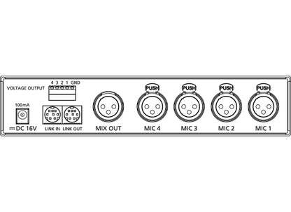 JTS CS-4 Mikrofonmixer
