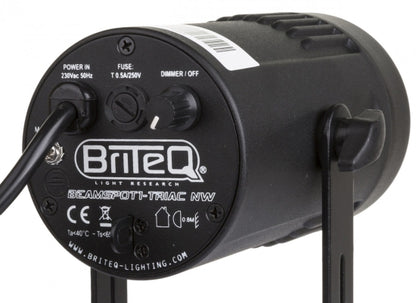 Briteq BT-Beamspot1-Triac NW LED Pinspot, schwarz