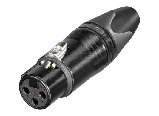 Neutrik NC3FXX-BAG-D XLR 3pol Stecker fem. schwarz