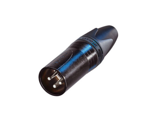 Neutrik NC3MXX-BAG-D XLR 3pol Stecker male schwarz