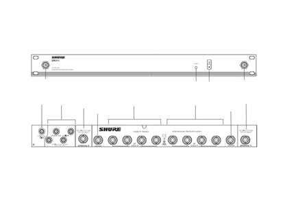 Shure UA844+V/LC-E Antennensplitter, aktiv